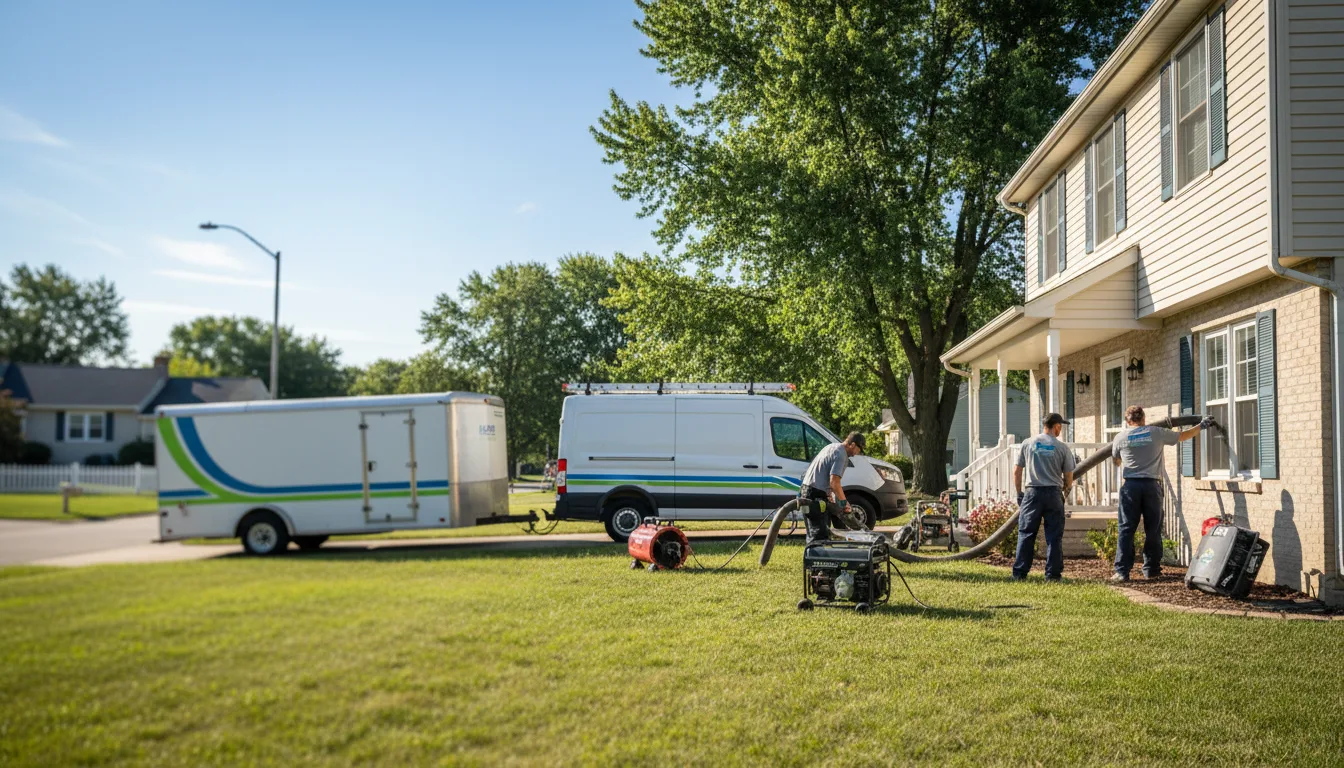 Flooded Basement Restoration And Cleanup With Repair in Peosta, IA near me